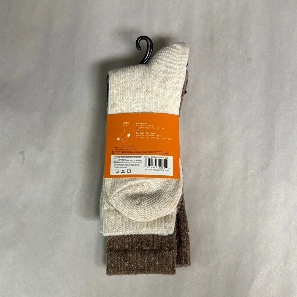 New Timberland Socks Women’s 2 Pair Wool Blend Boot Socks Casual Activewear - Picture 4 of 13